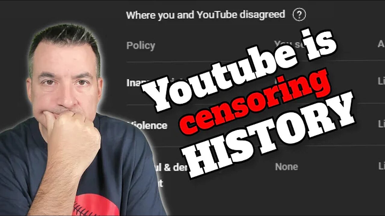 YOUTUBE IS CENSORING HISTORY (And What You Can Do About It) 10-19-2024