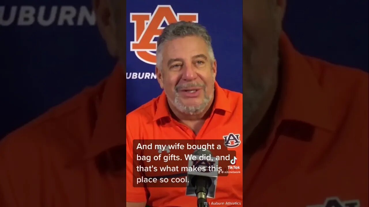 Coach Bruce Pearl celebrates the Auburn Family’s generosity for Toys for Tots! | #auburn #wareagle