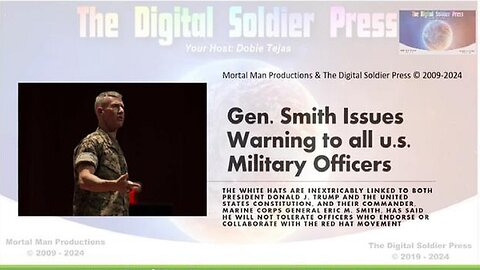 GEN SMITH ISSUES WARNING TO ALL US MILITARY OFFICERS