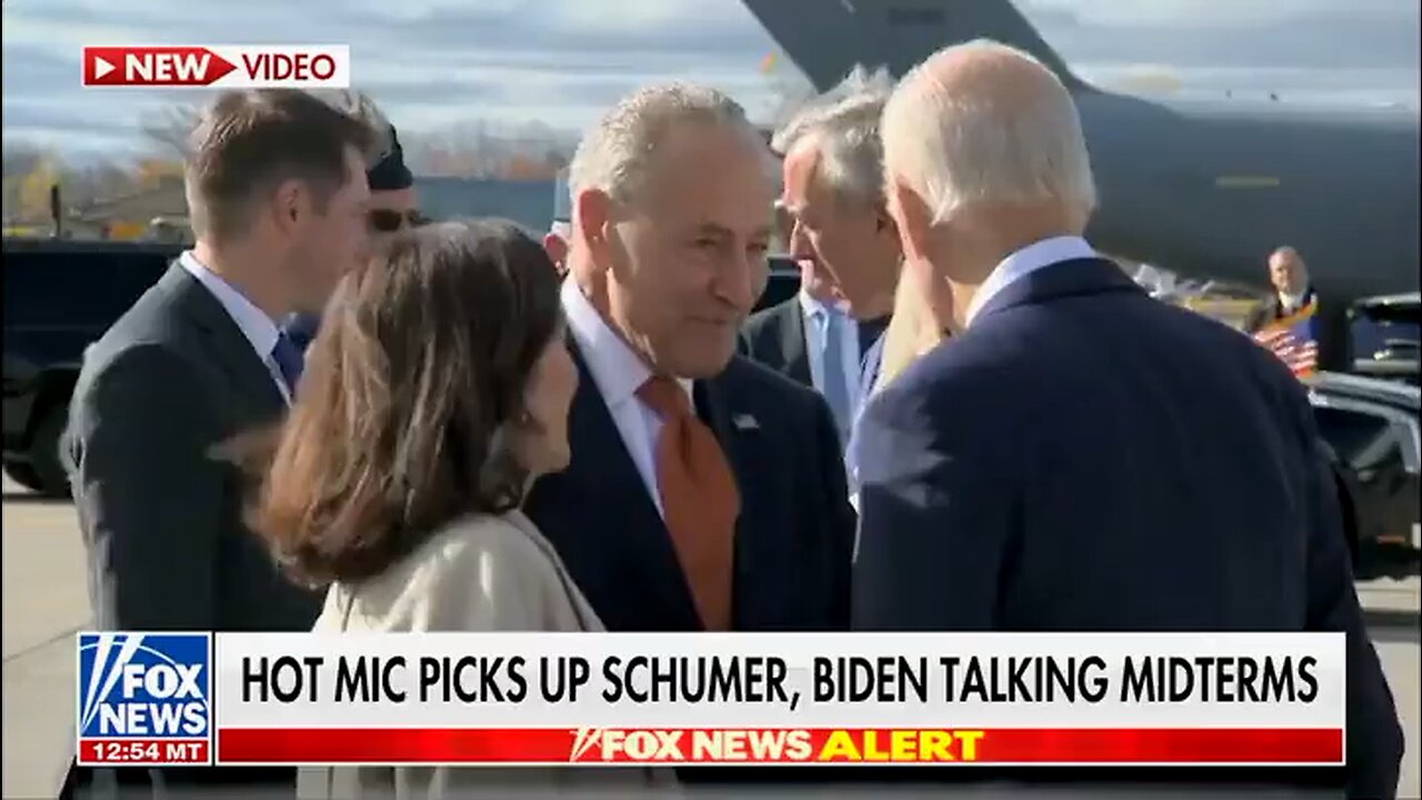 Schumer caught on a hot-mic talking with Biden: "Looks like the debate didn't hurt us too much”