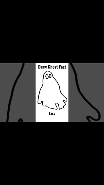 Draw Ghost Easy & Fast! #halloween #halloween2022 #art