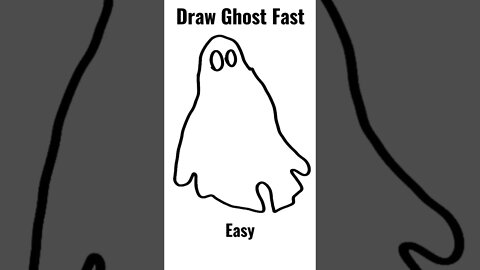 Draw Ghost Easy & Fast! #halloween #halloween2022 #art