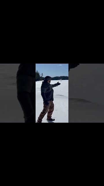Snow covered lake #ice#lake#bluesky#freshair #quiet #warmsun#toilet-paper