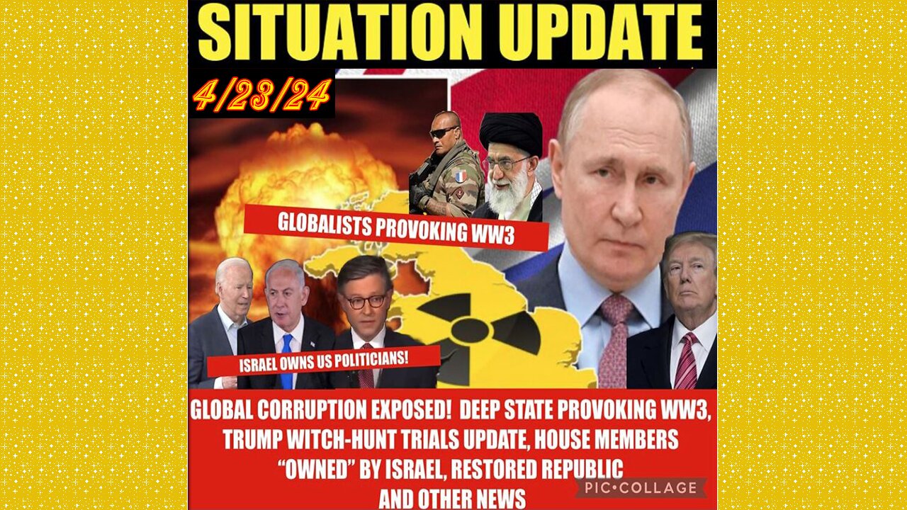 SITUATION UPDATE 4/23/24 - Is This The Start Of WW3?! Iran Attacks Israel, Gcr/Judy Byington Update