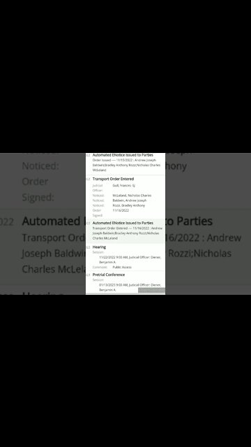 DELPHI UPDATE RICHARD ALLEN TRANSPORT ORDER 11.17.2022