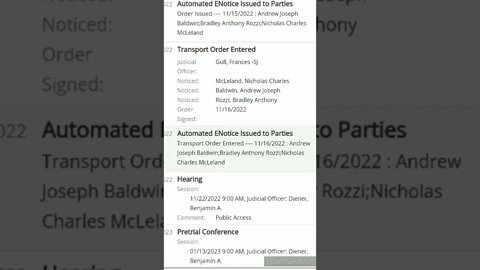 DELPHI UPDATE RICHARD ALLEN TRANSPORT ORDER 11.17.2022