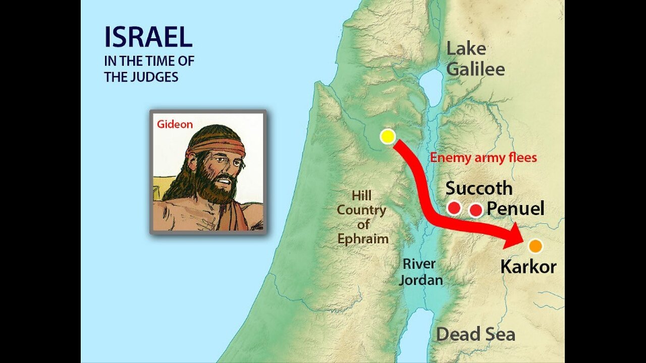 Gideon saves Israel