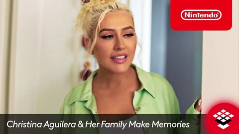 Christina Aguilera & Her Family Make Memories with Nintendo Switch