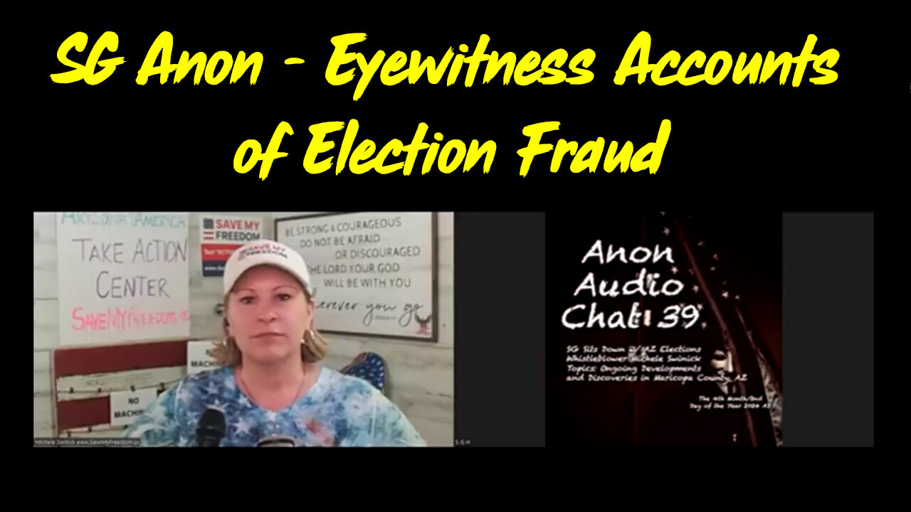 SG Anon Election Whistleblower Michele Swinick to Discuss Eyewitness Accounts of Election Fraud