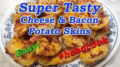 Cheese & Bacon Potato Skins! Yes Please!