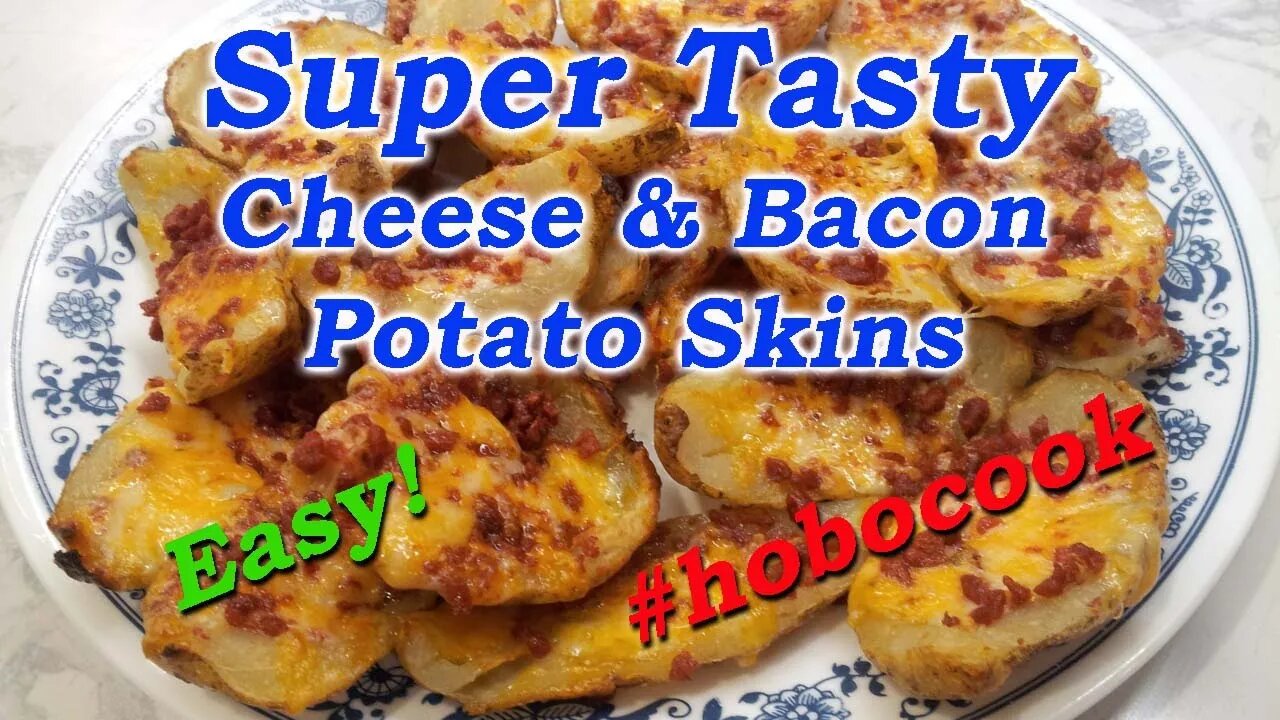 Cheese & Bacon Potato Skins! Yes Please!