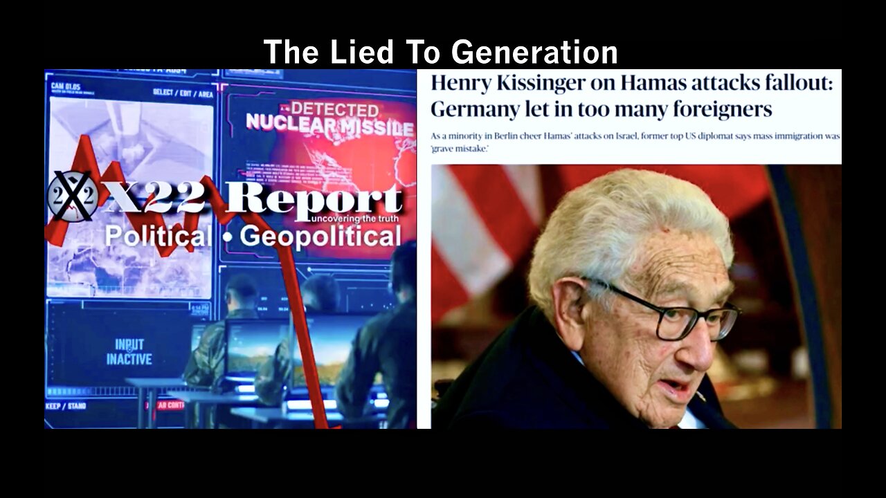 X22 Report Henry Kissinger Israel 911 Palestine Genocide Set Stage For Sleeper Cell Terror Attacks