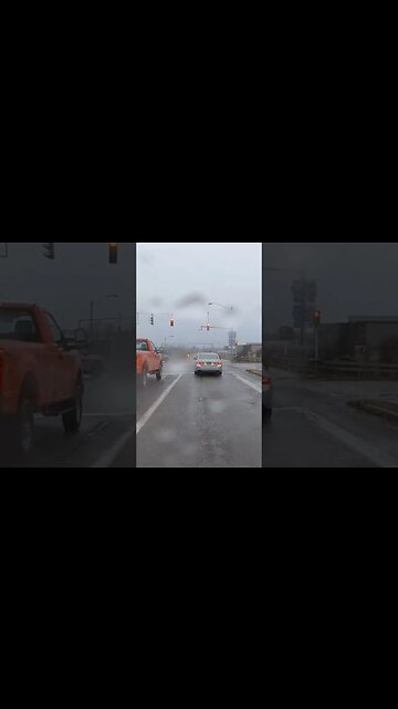 driver in front of me blows red light, nearly causes crash and gets a WTF reaction out of me