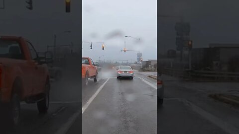 driver in front of me blows red light, nearly causes crash and gets a WTF reaction out of me