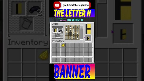 How To Make The Letter H Banner | Minecraft