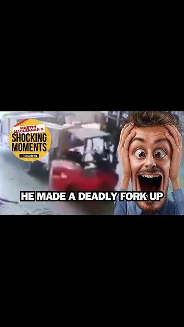 When you fork up while driving a fork lift💥😳