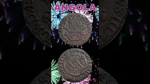 Angola 20 reis 1699.#shorts #coinnotesz