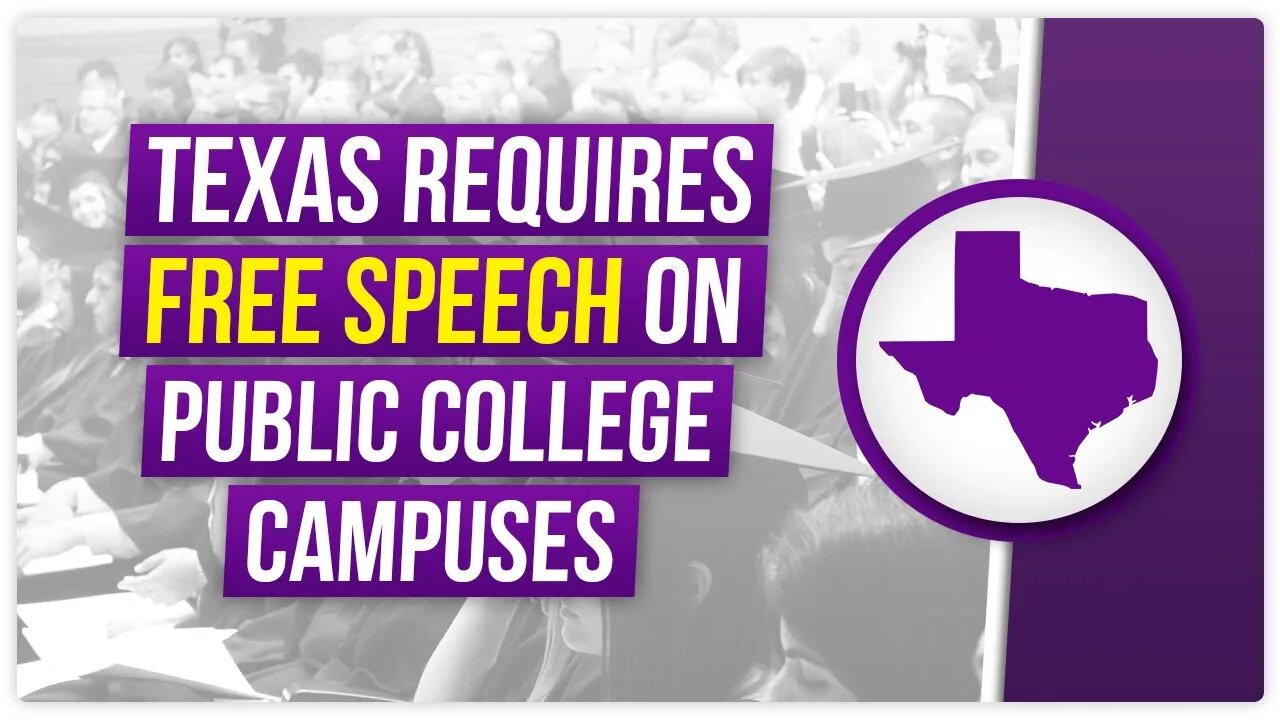 Texas requires Free Speech on Public College Campuses - Internet Law Review