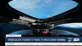 Virgin Galactic founder to travel to space Sunday morning