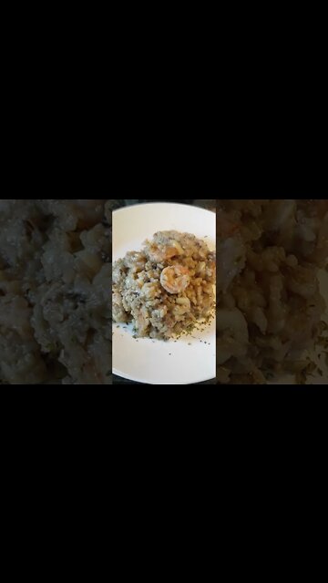 Risoto de Camarão e Fungui