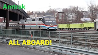 Trains! | Busy Amtrak trains during the holidays. | NY fall foliage trains