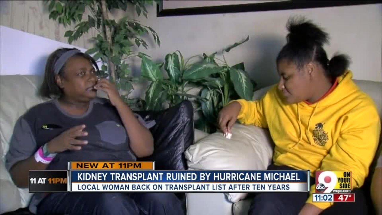 Kidney donation spoiled by Hurricane Michael