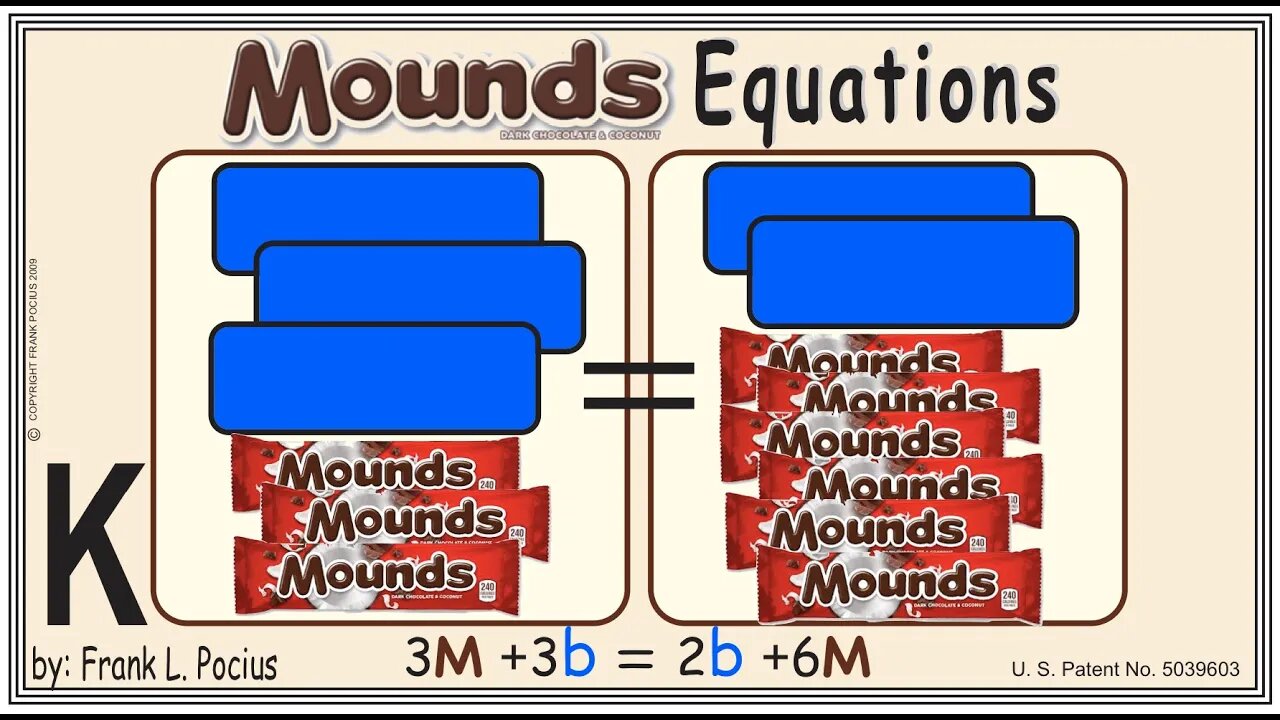 K2_MOUNDS(notation) 3M+3b=2b+6M _ SOLVE BASIC EQUATIONS _ SOLVE BASIC WORD PROBLEMS