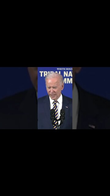 Biden Rambles Nonsense About Jill Hanging with Native Americans | #shorts