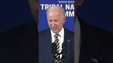 Biden Rambles Nonsense About Jill Hanging with Native Americans | #shorts