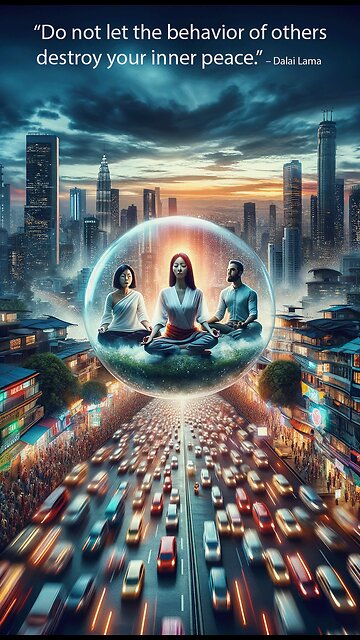 60-second inspirational - “Do not let the behavior of others destroy your inner peace.” – Dalai Lama