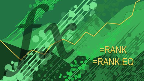 Excel Functions 101 - RANK