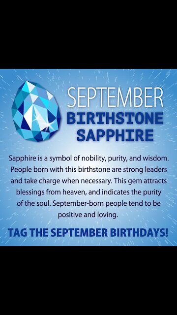 September birthstone sapphire [GMG Originals]