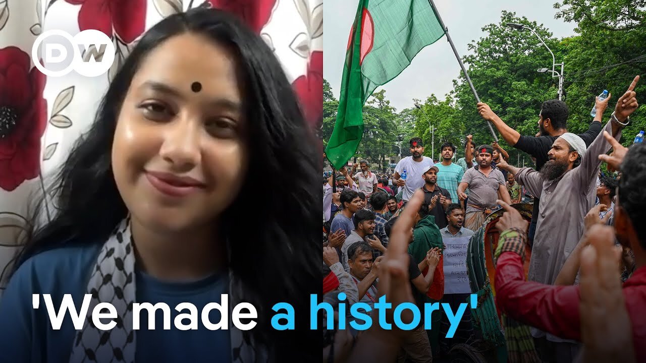 Member of Bangladesh's student movement talks about the day Sheikh Hasina resigned | DW News | NE