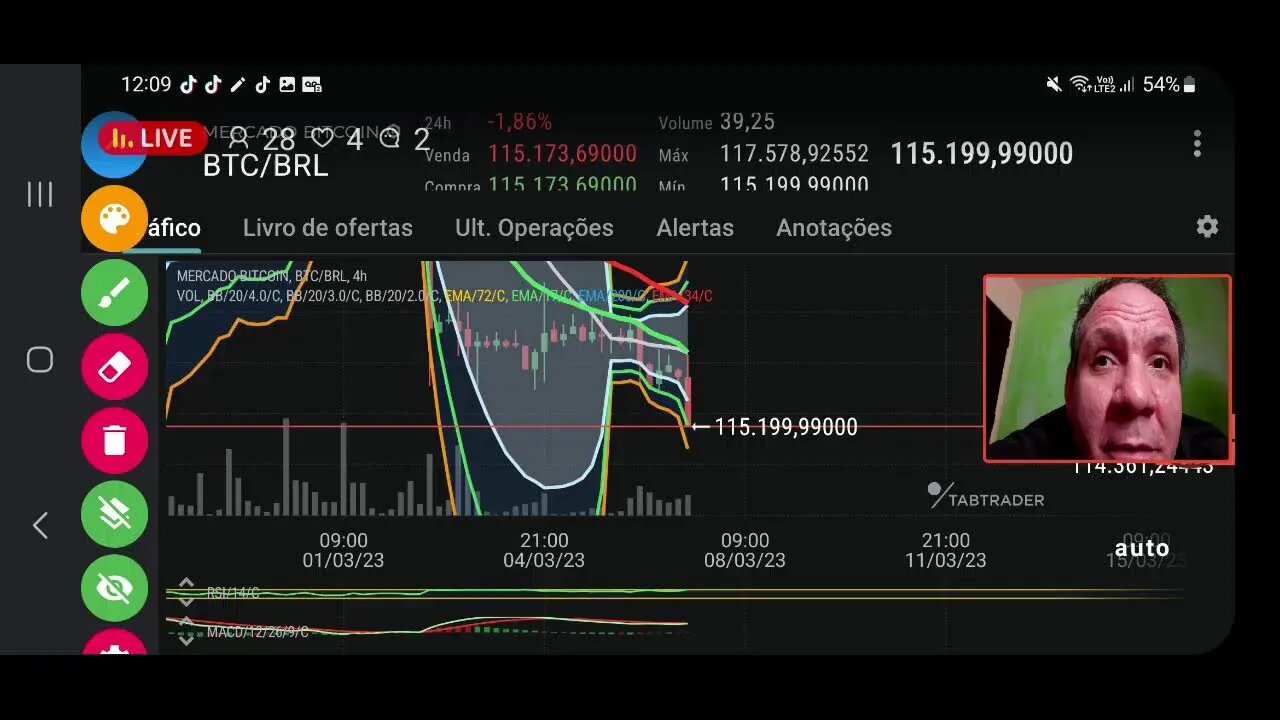 Ao vivo: Mercado de criptomoedas ao vivo