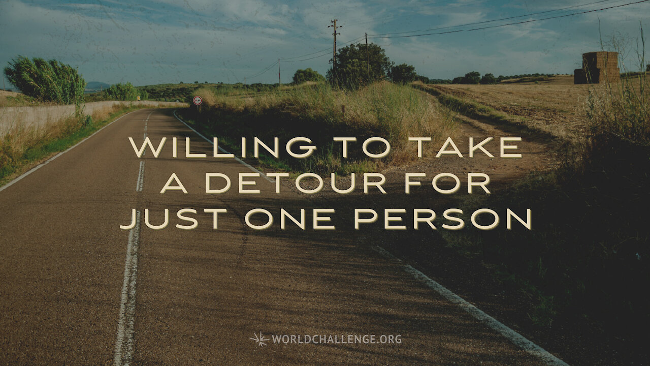 Willing to Take a Detour for Just One Person - Nicky Cruz - October 13, 2019