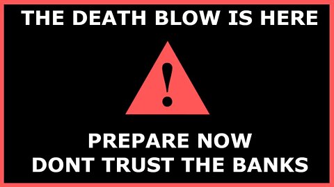 YOUR BANK IS INSOLVENT - PREPARE NOW