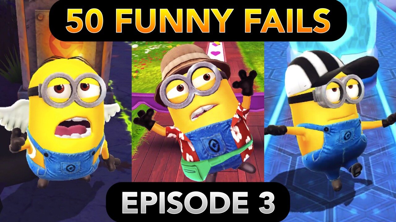 Minion Rush 50 FUNNY FAILS (Episode 3) | Minion Park, Halloween Volcano, Anti-Villain League