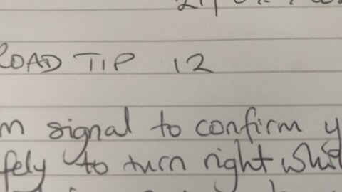 ROAD TIP 12