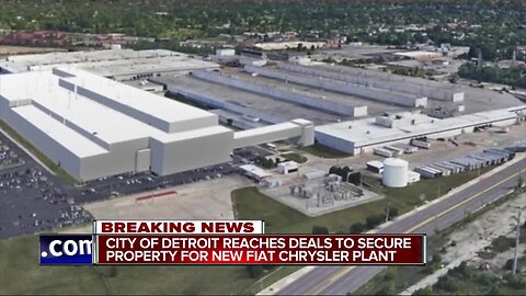 Detroit and Fiat Chrysler announce agreement for land deal for new auto plant