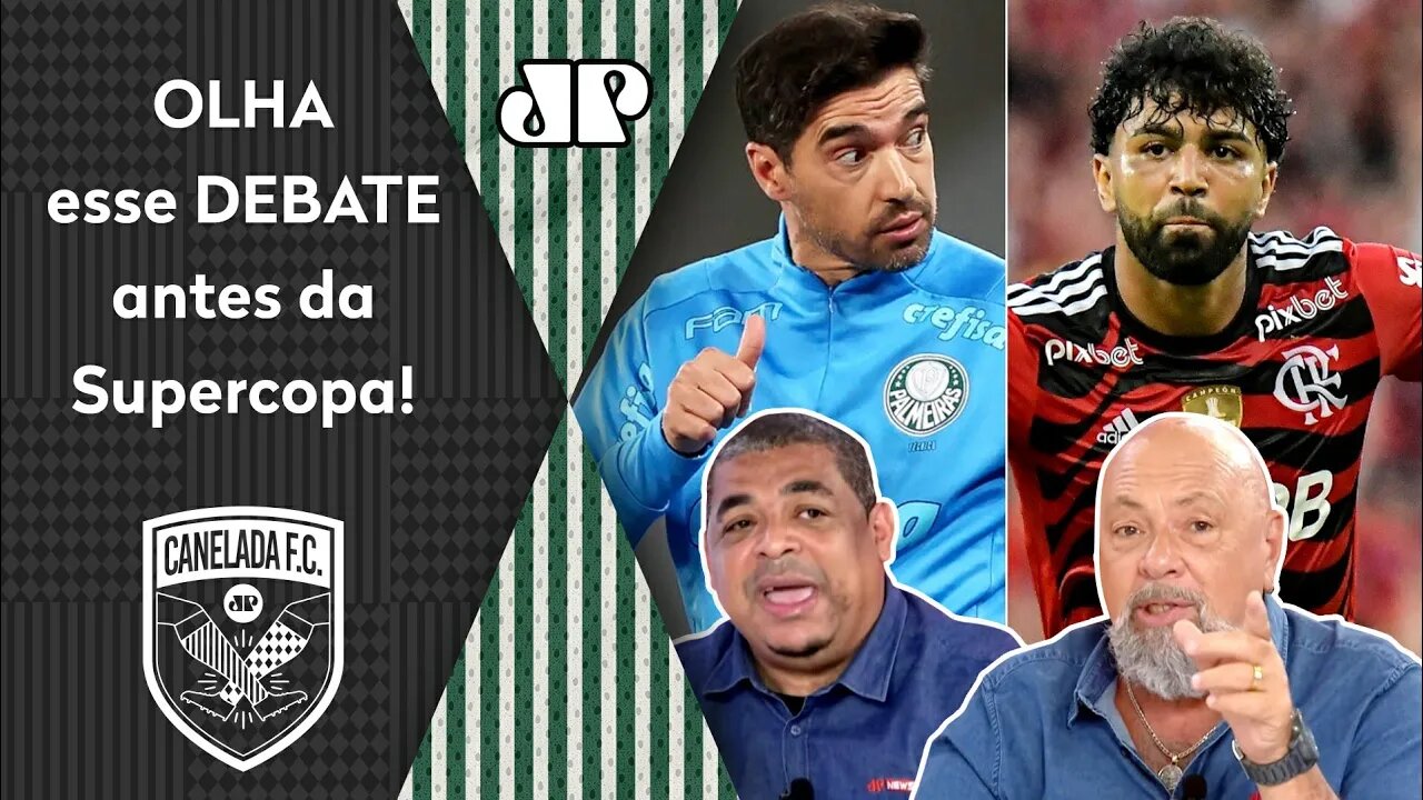 "EU TE FALO! Eu APOSTO que o Palmeiras contra o Flamengo vai..." OLHA esse DEBATE antes da Supercopa