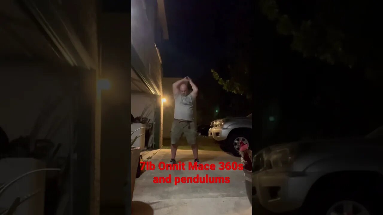 7lb Onnit Mace 360s and Pendulums shoulder mobility #fitness #shorts #fitnessmotivation