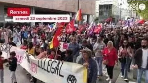 vidéo 7 manifestations a Rennes