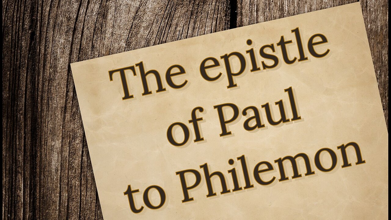 Bible study on the book of Philemon "The communication of faith"