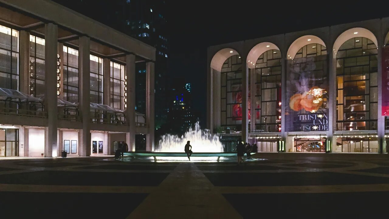 New York City Live: Empty Lincoln Center at Night