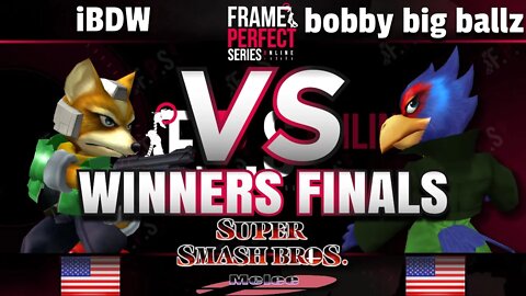 FPS2 Online Winners Finals - PG | iBDW (Fox) vs. BBB (Falco) - Smash Melee