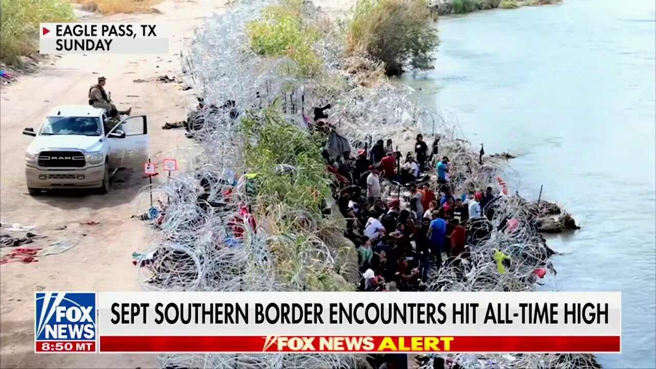 Illegal Border Crossings Set "New Record" In FY23 As Biden's Border Crisis Shows No Signs Of Easing