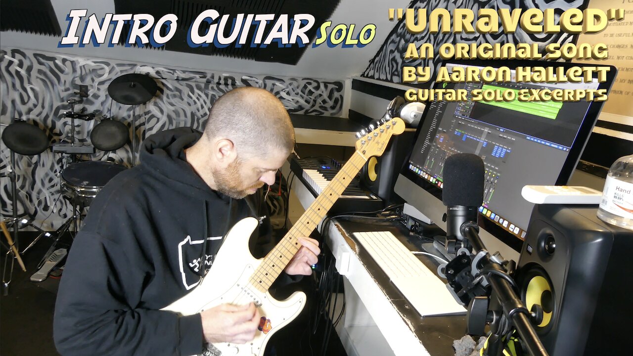 "Unrattled" an Original Song by Aaron Hallett Guitar Solo Excerpts