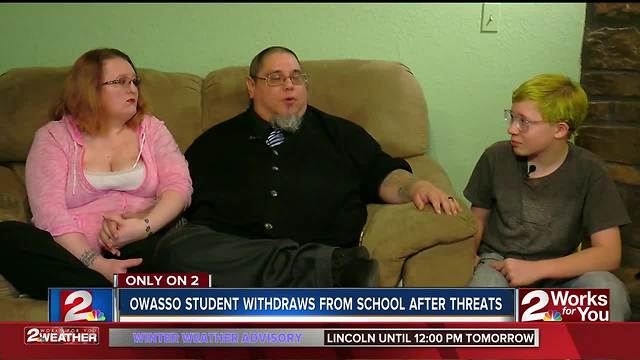 Parents withdraw son from Owasso school following death threats