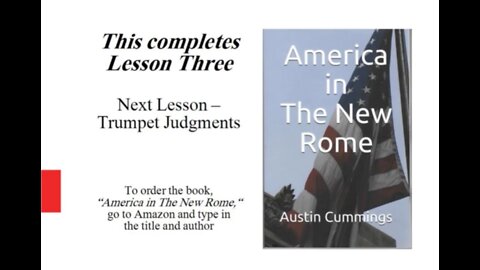 America in The New Rome, Lesson 3