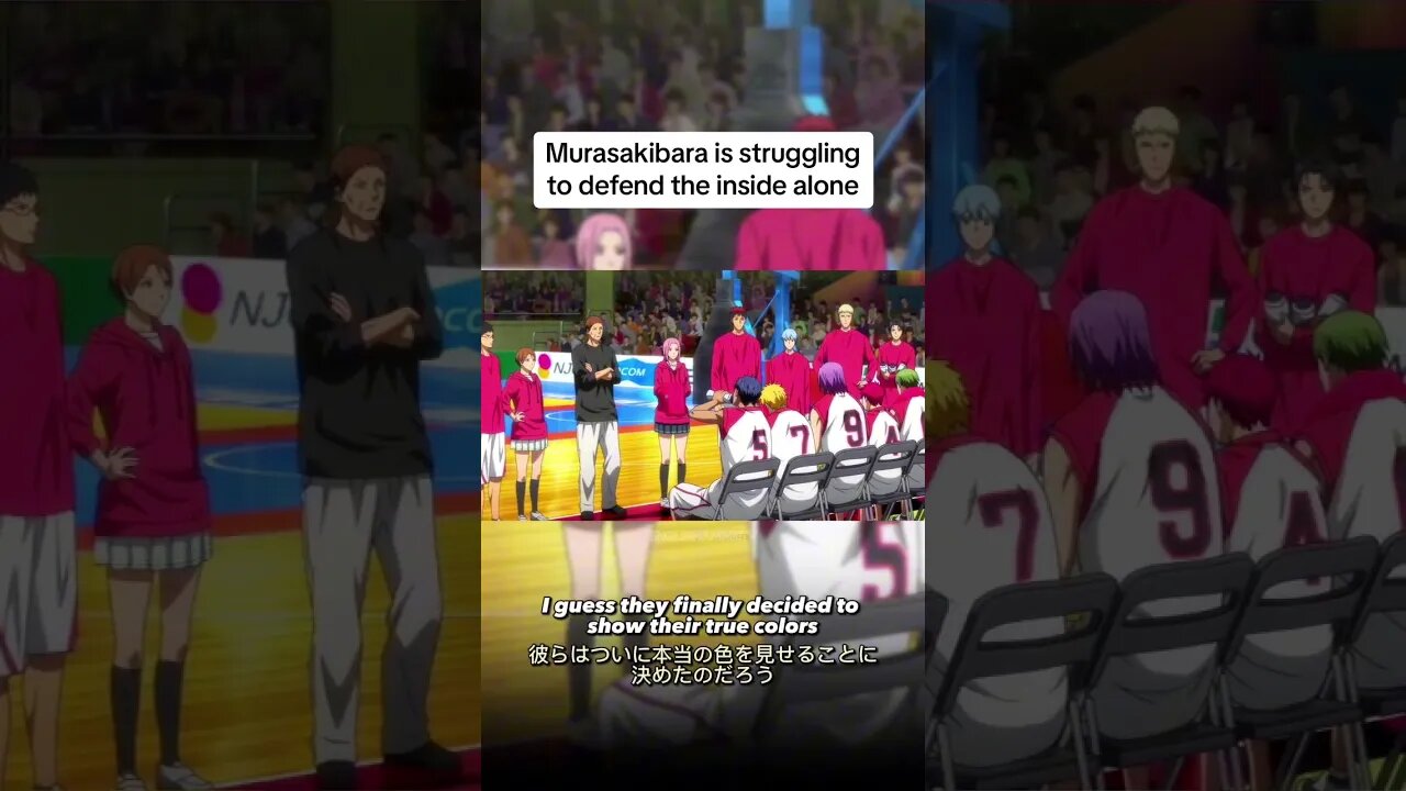 Murasakibara is struggling to defend the inside alone 😤 #anime #kurokonobasket #fyp